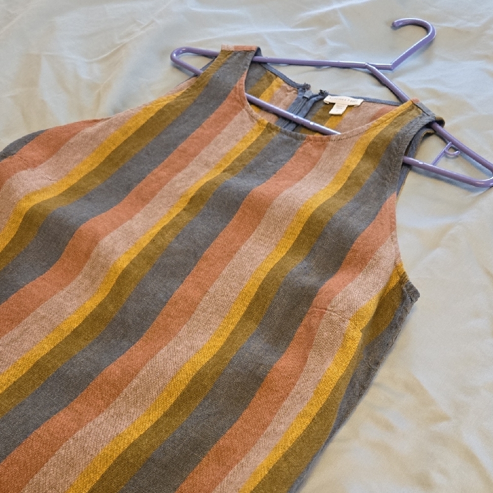 Garnet Hill Multicolor Striped Dress - Picture 7 of 9